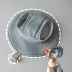 Bucket Hat with Ear Hole for Cats - denim#1