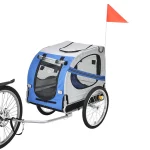 Cat Bike Trailer Stroller, Pet Stroller Bicycle Carrier - Blue