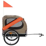 Cat Bike Trailer Stroller, Pet Stroller Bicycle Carrier - Orange