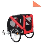 Cat Bike Trailer Stroller, Pet Stroller Bicycle Carrier - Red