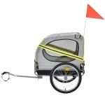 Cat Bike Trailer Stroller, Pet Stroller Bicycle Carrier - Yellow