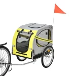 Cat Bike Trailer Stroller, Pet Stroller Bicycle Carrier - Yellow