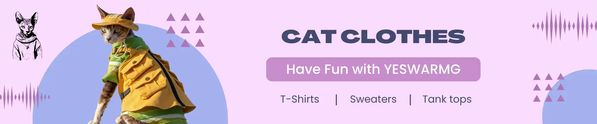 Cat Clothes Page Banner