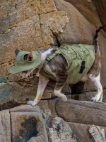 Outdoor Military Denim Vest for Sphynx