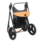 Pet Cat Stroller 3 Wheel Foldable Travel Jogger Cat Stroller with Detachable Carrier