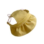 Sun Hat with Open Ears for Sphynx - Yellow
