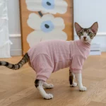 Four-legged Onesies High Elasticity Pajamas for Cats - Pink