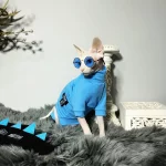Blue Dinosaur Costumes Set for Cats