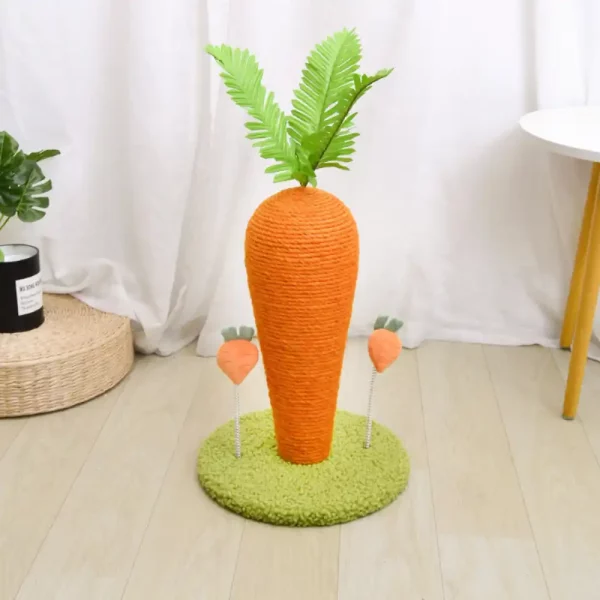 Carrot Shape Scratching Post for Cats