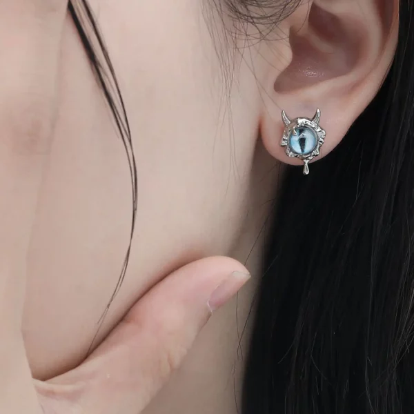 Cat Eye Earrings Eye Stud Earrings