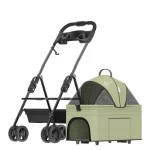 Cat Pram with Detachable Carrier - Army green