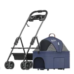 Cat Pram with Detachable Carrier - Blue