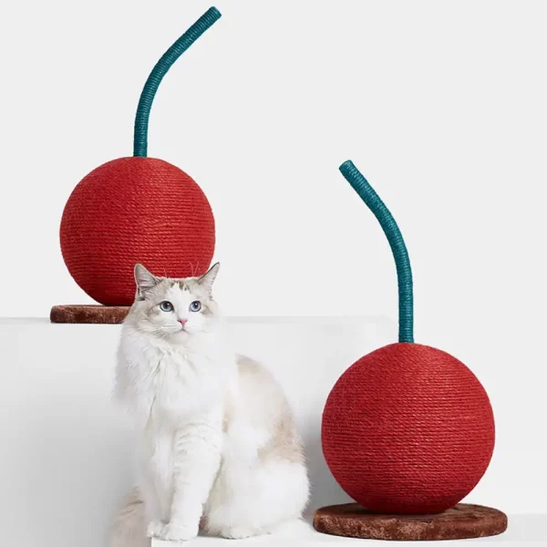 Cherry Cat Scratching Ball