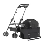 Detachable Cat Stroller, Strap Cat Bag - Black