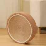 Disc Cat Scratcher Bowl-shaped Sisal Cat Scratching Pad - Brown
