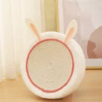 Disc Cat Scratcher Bowl-shaped Sisal Cat Scratching Pad - Rabbit white rope