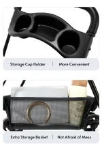 Lightweight Folding Pet Stroller, Non-detachable, One-button Folding - Details