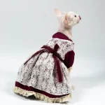 Lolita Pastoral Dresses for Cats - Red