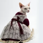 Lolita Pastoral Dresses for Cats - Red