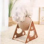 Wooden Sisal Cat Scratching Ball