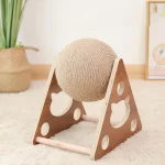 Wooden Sisal Cat Scratching Ball