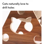 Wooden Sisal Cat Scratching Ball