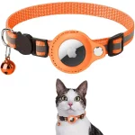Airtag Cat Collar Cat Tracking Collar - Orange