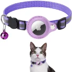 Airtag Cat Collar Cat Tracking Collar - Purple