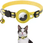 Airtag Cat Collar Cat Tracking Collar - Yellow