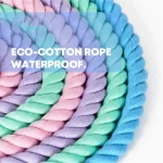 Braided Cotton Rope Cat Collar Leash