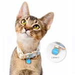 Buckle Cat Collar Customized Name Leather Collar for Cats