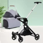 Cat Carriage Stroller with Detachable Carrier