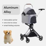 Cat Carriage Stroller with Detachable Carrier