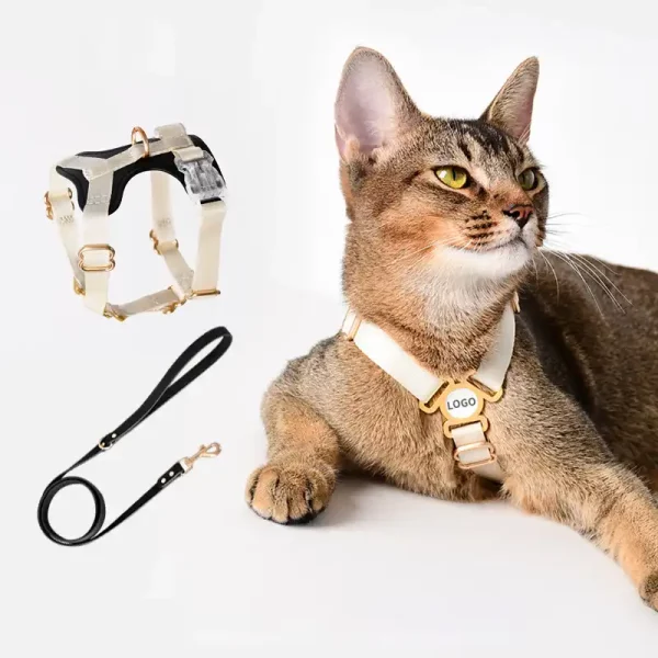 Cat Harness Leash Set Anti-breakaway Leash