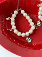 Christmas Pearl Collar Necklace for Cats