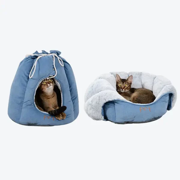 Closed Winter Warm Cat Bed Multifunctional Cat Bed