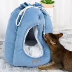 Closed Winter Warm Cat Bed Multifunctional Cat Bed