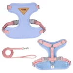 Comfort Cat Mesh Harness Leash - Blue