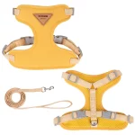 Comfort Cat Mesh Harness Leash - Yellow