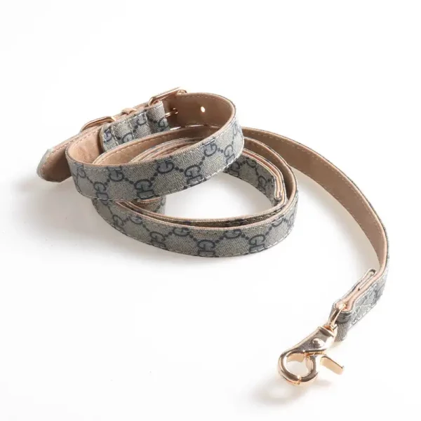 Designer Gucci Collar Leash Set for Cats - Blue