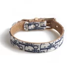 Dior Designer Leash for Cats with Collar - Blue