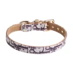Dior Designer Leash for Cats with Collar - Purple