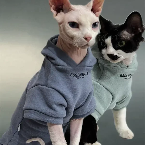 Cotton Cat Sweater Cotton Sphynx Sweater Linen Cat Clothes 