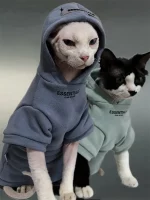 ESSENTIALS Pure Cotton Hoodies for Cats