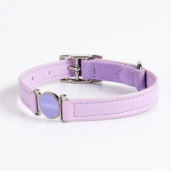 Genuine Leather Cat Collar Customized Pets Names