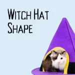 Halloween Witch Hat Shape Fully Enclosed Cat Bed