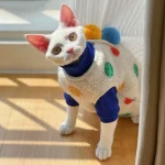 Lamb Velvet Polka Dot Coat for Cats