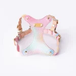 Leather Waterproof Colorful Cat Harness - Pink Harness