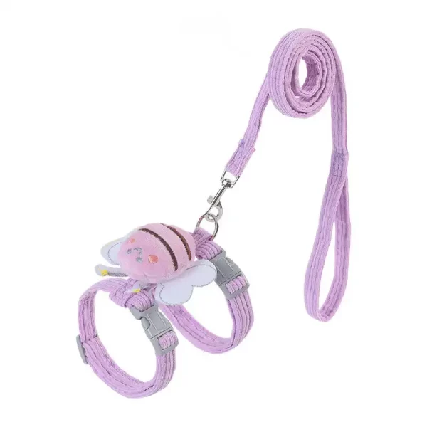 Little Bee Cat Leash Anti-Escape - Purple