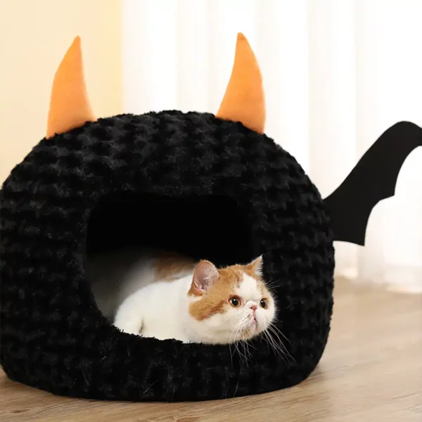 Little Devil Cat Bed, Halloween Style Cat Bed